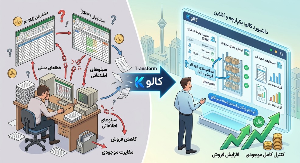 تبدیل اکسل به CRM: چرا فایلهای اکسل قاتل فروش و موجودی شما هستند؟